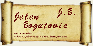 Jelen Bogutović vizit kartica